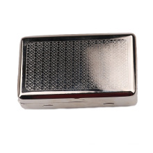 Cross-border hot sale 100mm rectangular flip metal embossed carved anti-pressure cigarette case